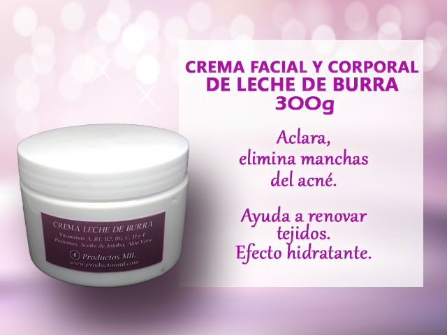 Crema Facial de Leche de Burra